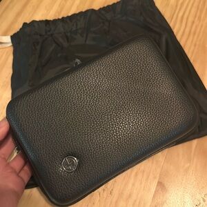 Brand new Giorgio Amani and Eva air leather toiletry bag